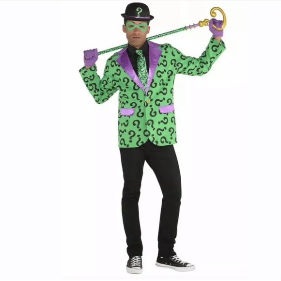 DC Comics | Jackets & Coats | Dc Comics The Riddler Blazer Jacket New ...